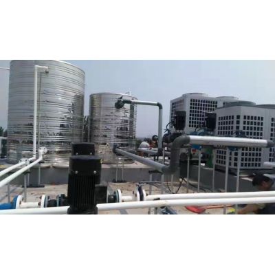 2臺30匹超低溫機(jī)組來滿足浴場每天40噸的洗浴用水